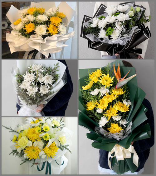 黑龙江黑河爱辉区张地营子乡白事花束代送